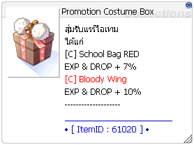 Limited Costume Items
